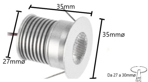 Kit 2 faretti Segnapasso 3W IP44 Kit 2 faretti Segnapasso 3W IP44