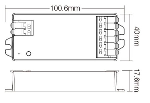 Ricevitore Controller RGB/RGBW/RGB+CCT, 12/24V, 4-zone, Sinc. Aut. Ricevitore Controller RGB/RGBW/RGB+CCT, 12/24V, 4-zone, Sinc. Aut.