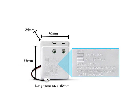 Mini Alimentatore per Dimmer Touch da Parete - Compatibile con 503 Mini Alimentatore per Dimmer Touch da Parete - Compatibile con 503