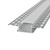 Profilo da incasso per Cartongesso Slim in Alluminio per striscia LED
