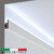 Profilo piano con luce unidirezionale per soffitto o parete