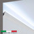 Cornice per led a soffitto o segnapasso stondato a parete