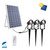 Kit 3 Faretti LED Solare con Picchetto 3x5W, Bianco Naturale