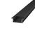 Profilo Incasso per Doppia Striscia LED 1m e 2m - NERO