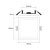 Pannello LED 8W da incasso Quadrato, Foro Tondo Ø75mm, CCT
