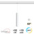 Lampada a Sospensione 10W Magnetica, CCT, CRI92, Bianca