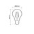 Lampada LED E27 2W a Filamento 140lm/W, No Flickering - A60