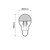 Lampada LED E27, 6W Filamento con Riflettore Cromato, No Flickering