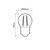 Lampada LED E27 4W a Filamento G45, No Flickering - Serie DarkLight