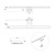 Lampada LED da Specchio 50cm Bianca 8W IP44 Tripla Installazione