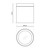 Applique da soffitto IP54 GU10 in Alluminio e Vetro - Grigia