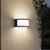 Applique Moon Design - E27 Nera Curva per Esterni IP65