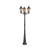 Lampione Vintage 216cm 3xE27 IP54 Spazzolato - Serie PUCCINI