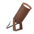 Faretto con Picchetto e Supporto GU10 in Alluminio e Vetro - Corten