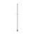 Kit 2 Pali Componibili 2,4m Corten per Catenarie Luminose con Picchetto
