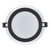 Pannello LED Rotondo da incasso 18W Ø155mm IP44 in Vetro - Nero