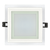 Pannello LED Quadrato da incasso 12W Foro 120x120mm IP44 in Vetro