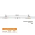 Striscia LED Digitale COB RGBW 24V 14W/m RUNNING Professionale IP20 - 5 metri