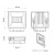 Faro LED 30W IP65 in Alluminio Bianco con OSRAM chip LED