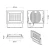 Faro LED 200W IP65 in Alluminio Bianco con OSRAM chip LED