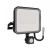 Faro LED 50W IP65 Nero con Sensore di Movimento e OSRAM chip LED