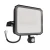 Faro LED 100W IP65 Nero con Sensore di Movimento e OSRAM chip LED