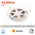 Striscia LED 24V 14,4W/m Luce Arancione - IP54 - 5 metri
