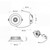 Faro da incasso LED 10W 3in1 IP44 Bianco C/N/F Dimmerabile