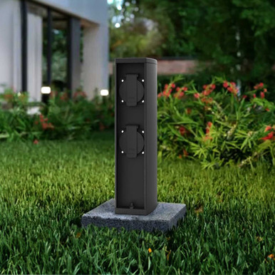 4 Scatole Di Giunzione Elettrica Esterne In Plastica Nera – Impermeabili E Resistenti Alle Intemperie, Per Luci Da Giardino E Proiettori