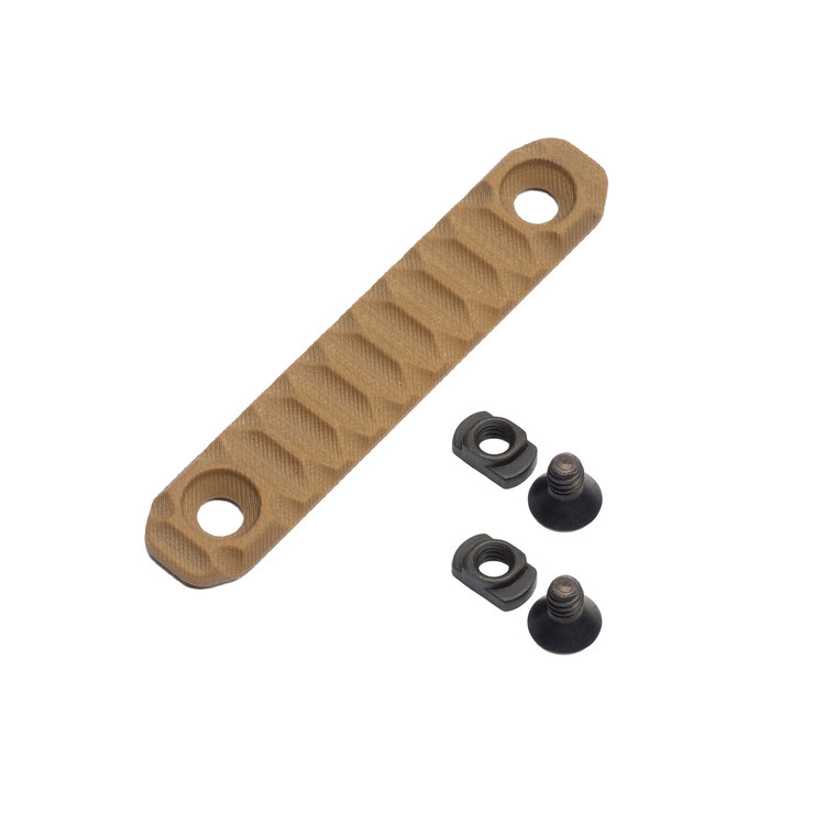 ANNEX MLOK Rail Cover Panels - Machined G10 FR4 - TAN - ALL LENGTHS