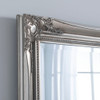 French Style carved silver mirror