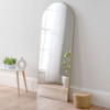 Large Frameless Arch Mirror