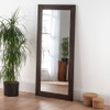 Oak Stained Wooden Full Length Mirror
