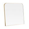 Slimline Overmantle Mirror Gold 100 (w) x 100cm(h)