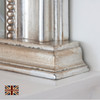 Image of Diana Antiqued Silver Overmantle Mirror