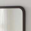 Image of Modern Dark Grey Oblong Mirror