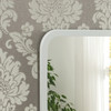 Image of Modern White Oblong Mirror