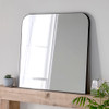 slimline overmantle mirror Black 100 (w) x 100cm (h)