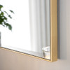 Gold minimal Rectangular Mirror 120x80cm