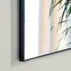 Black minimal Rectangular Mirror 130x90cm