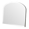 Simple mantle bevelled mirror 91(w) x 69cm(h) Black