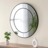 Large Round luxe Mirror Black