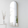 Full length Arch Mirror Gold 120(h)x 45cm(w)