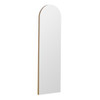 Narrow Arch Mirror Gold 100(h)x 30cm(w)