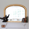 Image of Diana Antique Gold Overmantle Mirror