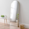 Frameless arch wall/floor mirror 150x60cm Gold