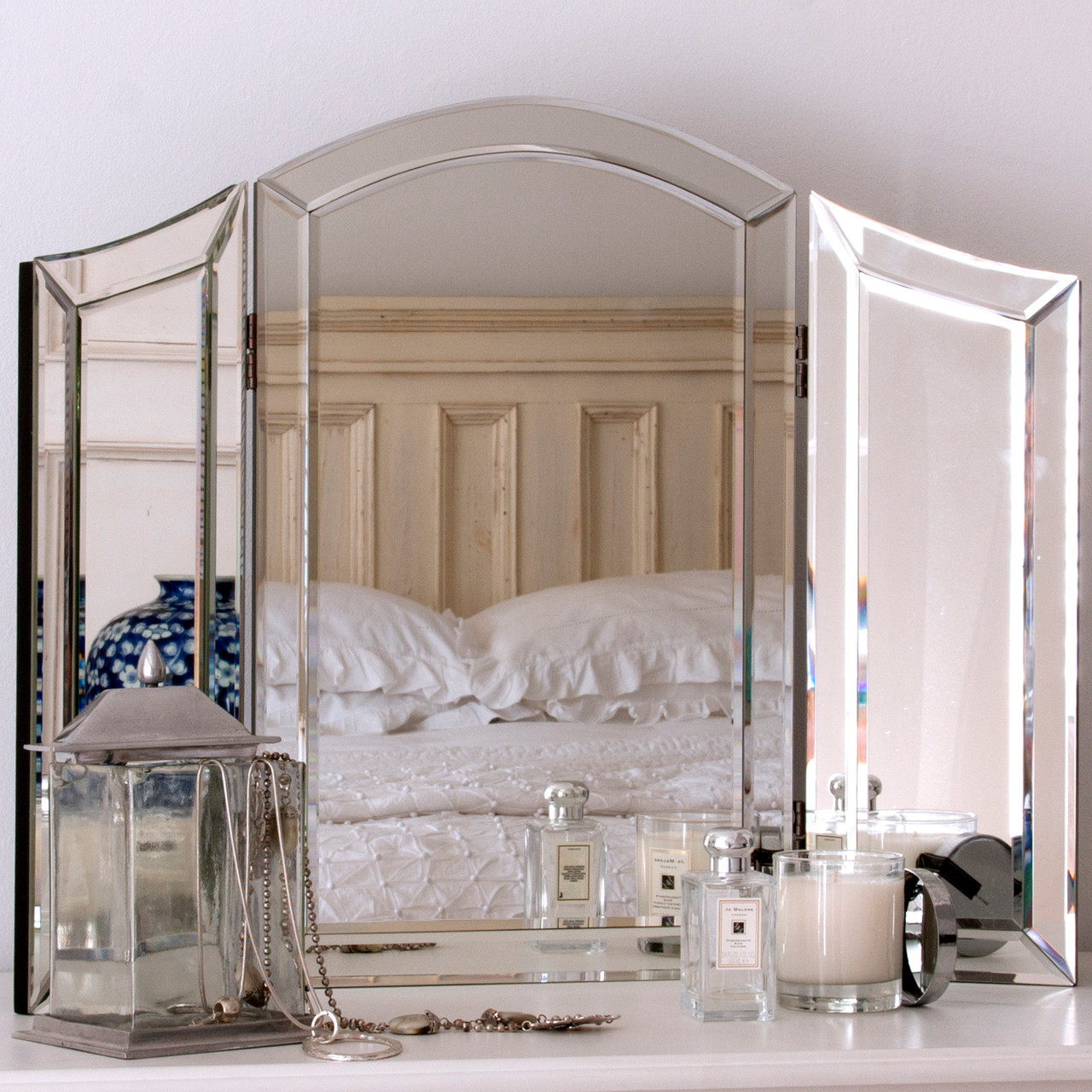 All Glass Dressing Table Mirror Triple Dressing Table Mirrors Free Uk Delivery