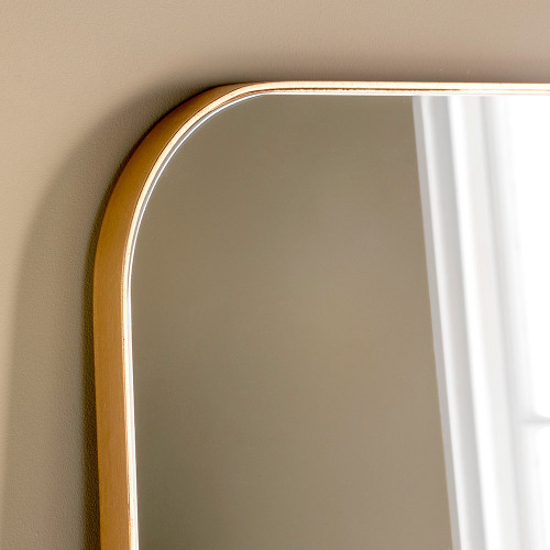 slimline overmantle mirror Gold 100 (w) x 100cm(h)