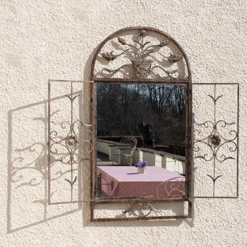 Image of Floral Garden Window Mirror