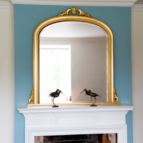Image of Isabella Gold Overmantle Mirror